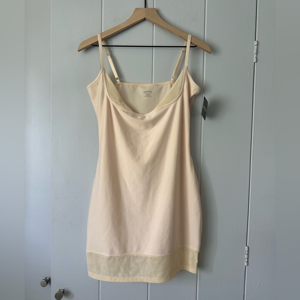 YUMMIE Nude Underbust Slip Dress